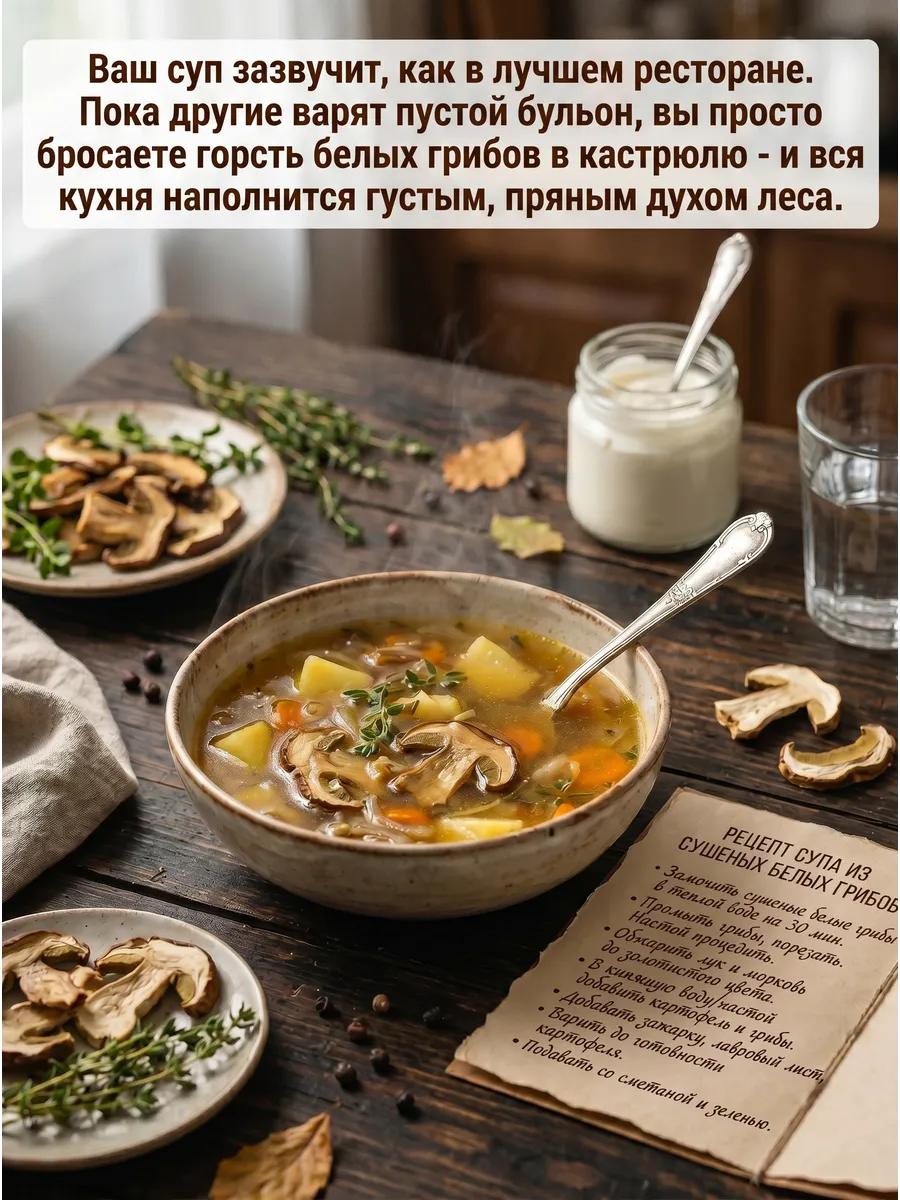 Белые грибы сушеные 50г